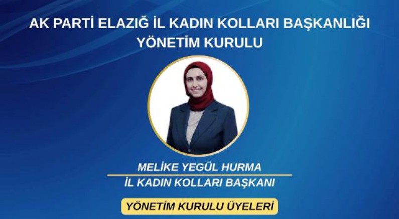 Ak Parti Elazığ İl Kadın Kolları Asil Listesinde bir Kebanlı