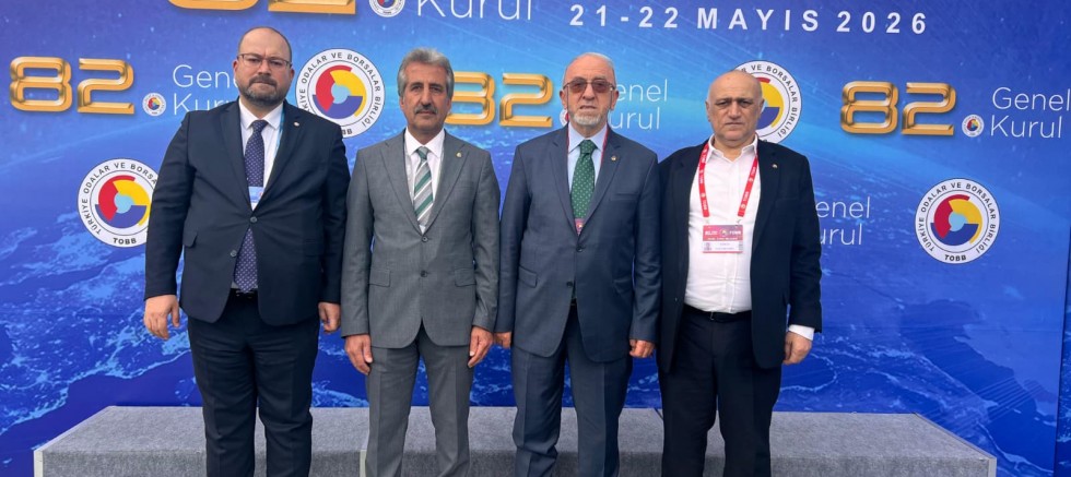 ELAZIĞ TİCARET BORSASI HEYETİ TOBB GENEL KURULU’NA KATILDI