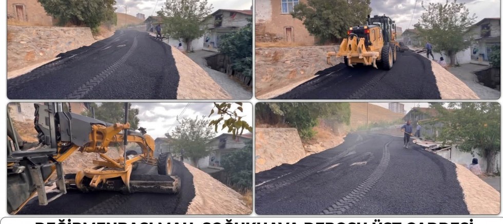 Keban Belediyesi Değirmenbaşı'na Asfalt serimi yaptı