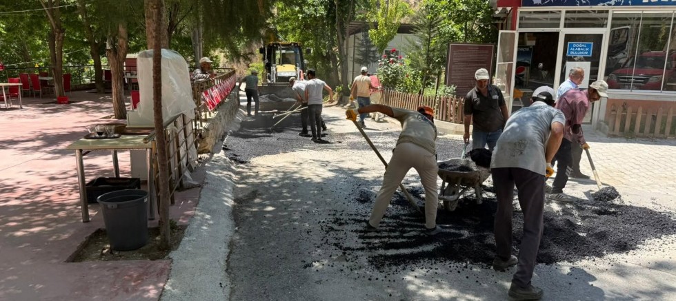 Keban Belediyesinden Asfaltlama çalışması