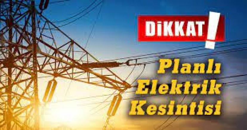 Keban'da  22 Eylül günü  5 köy ve Mezrasında  elektrik kesintisi olacak 