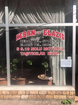 Keban'da Minibüs seferlerine kış düzenlemesi Keban'dan son sefer saat 16:45, Elazığ'dan 17.45 Gece 22.30 Aracı iptal edildi