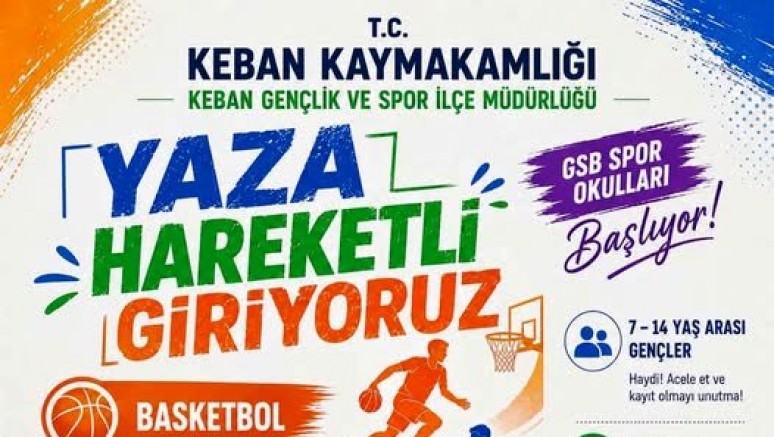 Keban'da Ücretsiz Kick-boks, Basketbol ve masa tenisi Yaz Spor Okulları başvuruları başladı