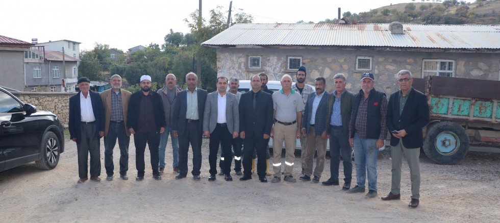 Keban Kaymakamı Onur İlçe'ye bağlı Üçpınar, Gökbelen ve Akçatepe köylerini ziyaret etti