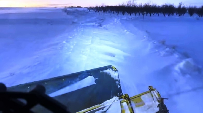 Keban Kopuzlu-Hörenek  yolunda Kar Temizlemesi yapıldı