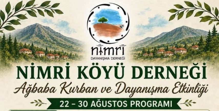 Keban Nimri Köyünde 22-30 Ağustosta Anlamlı etkinlik 
