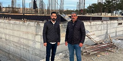 Ağın Ak Parti  İlçe Pasinli Entegre Hastanesi şantiyesini ziyaret etti