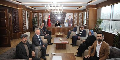 Ağın Belediye Başkanı Çakar ve Ak Parti İlçe Teşkilatı Elazığ'da Selmanoğlu'nu ziyaret etti
