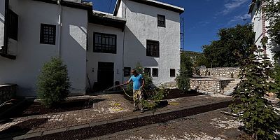 Ağın'da Ekrem İspir Konağı'nda Restorasyon Çalışmaları Sürüyor