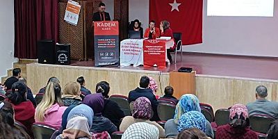 Ağın'da kadına yönelik şiddetle mücadele semineri verildi