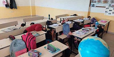 Ağın'da tahliye tatbikatı gerçekleştirildi