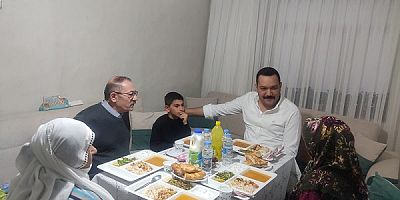  Ağın Kaymakamı Türkemoğlu,Ev iftar yemeğine katıldı