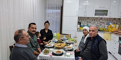 Ağın Kaymakamı Türkmenoğlu,Şehit Baltacı'nın Ailesi ile iftar etti