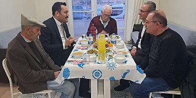 Ağın Kaymakamı Türkmenoğlu ve Başkan Çakar Ev iftar yemeğine katıldı