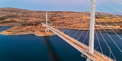 Ağın Kaymakamlığı Şehit Mehmet Şevket Uzun Köprüsü Dron görsellerini paylaştı