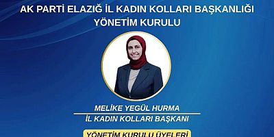 Ak Parti Elazığ İl Kadın Kolları Asil Listesinde bir Kebanlı