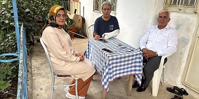 Ak Partiden Kaza'da yaralanan Keban Derneği Eski Başkanı Emre'ye geçmiş olsun ziyareti