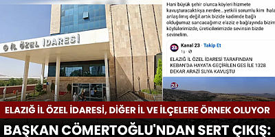 Arapgir Belediye Başkanı Haluk Cömertoğlu “Bizi Elazığ’a Bağlayın” dedi