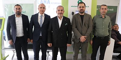 BAŞKAN ALAN'DAN BANKALARA NEFES KREDİSİ ZİYARETİ