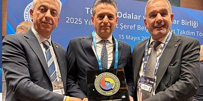 BAŞKAN ALAN, TOBB 2025 YILI HİZMET ŞEREF BELGESİ TAKDİM TÖRENİ’NE KATILDI 