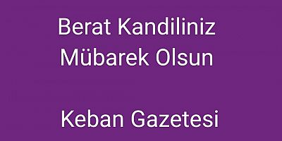 BERAT KANDİLİ MESAJI