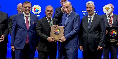 CUMHURBAŞKANI ERDOĞAN'DAN BAŞKAN ALAN'A HİZMET ŞEREF BELGESİ 