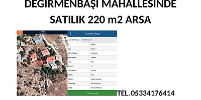 DEĞİRMENBAŞI MAHALLESİNDE SATILIK ARSA