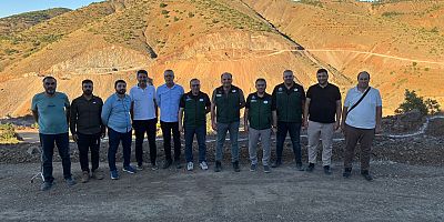 DSİ 9. Bölge Müdürü Açıkgöz'den, yapımı devam eden Altıyaka Göleti'nde inceleme