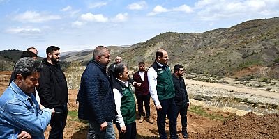 DSİ Bölge Müdürü Açıkgöz Keban Altıyaka göletinde çalışmaları inceledi