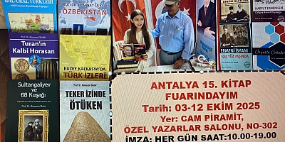 Elazığ Kebanlı Eğitimci-Yazar Prof.Dr. Ramazan Demir Antalya Kitap Fuarında