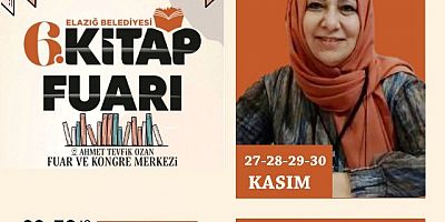 Elazığ Kebanlı Şair ve Yazar Sündüs Aslan Akça Elazığ 6.Kitap Fuarında