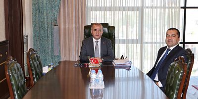 Elazığ Valisi Hatipoğlu, Keban Kaymakamı Onur'u kabul etti