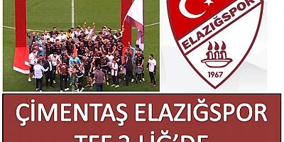 Elazığspor Şampiyon Çimentaş Elazığspor Tff 2.Liğ'de!