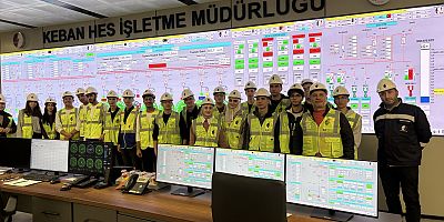 Fırat Üniversitesi  Enerji Sistemleri Mühendisliği öğrencileri Keban Barajında uygulama yaptılar
