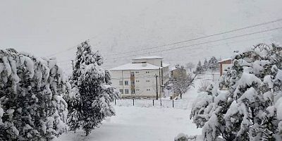 Keban'a  Kar Yağışı ve son 30 yılda görülmemiş kar resimleri