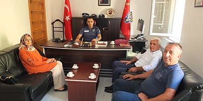 Keban Ak Parti İlçe'ye yeni atanan Savcı,Hakim ve Emniyet Müdürünü ziyaret etti