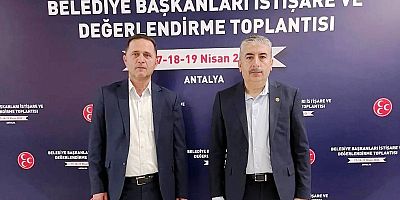 Keban Belediye Başkanı Doğan Antalya'da MHP'li Belediye Başkanları Toplantısına katıldı