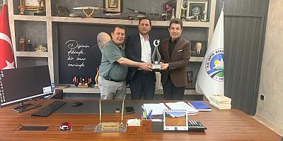 Keban Belediye Başkanı  Doğan, İspir Belediye Başkanı Coşkun'u ziyaret etti