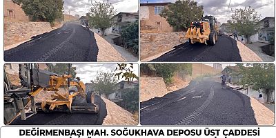 Keban Belediyesi Değirmenbaşı'na Asfalt serimi yaptı
