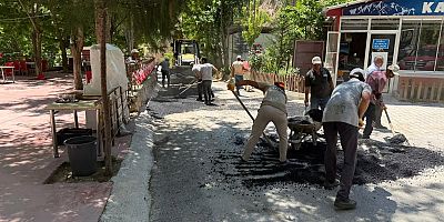 Keban Belediyesinden Asfaltlama çalışması