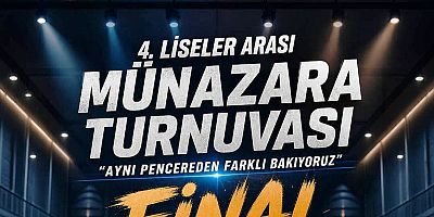 Keban ÇPAL , Salı günü Liseler Arası Münazara Turnuvası Finaline davet ediyor