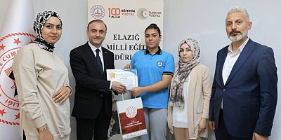 Keban ÇPL Öğrencisi  hikâye dalında il ikincisi oldu
