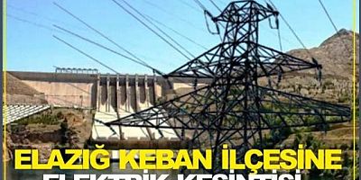 Keban'da  20  Haziran Yarın elektrik kesintisi olacak 