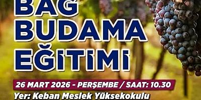 Keban'da 26 Martta Keban MYO'da  Bağ Hastalıkları ve Bağ budama eğitimi verilecek