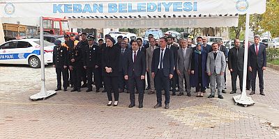 Keban’da 29 Ekim Cumhuriyet Bayramının 103. yıl dönümü nedeniyle çelenk sunuldu