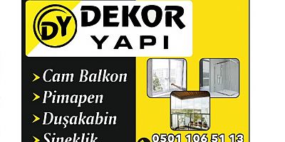 Keban'da Cam Balkon'da tercihiniz Dekor yapı olsun