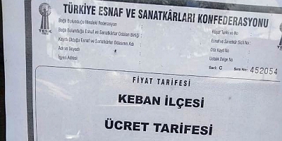 Keban'da Ekmeğe zam geldi