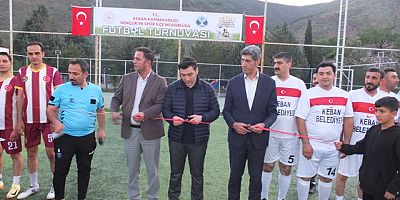 Keban'da Kaymakamlık  Halı saha Futbol Turnuvası başladı