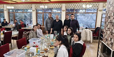 Keban'da  Öğrenciler  ve Öğretmenler İftarda buluştu