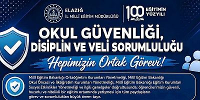 Keban'da okullarda Uygulanacak Güvenlik Tedbirleri  